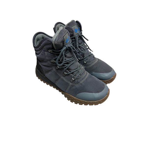 Columbia Mens Fairbanks Omni-Heat Waterproof Winter Boots Size 9.5 Blue